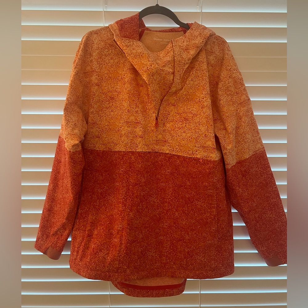 Outdoor Voices | Rectrek Anorak Jacket | Pebbled Adobe/Pebbled Canyon | Orange